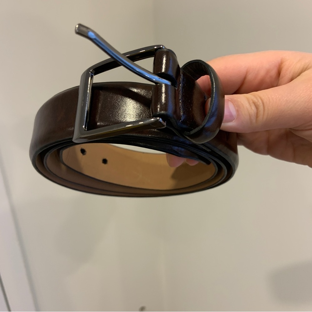 Dockers Brown Genuine Leather Belt Size 38